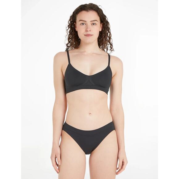 Calvin Klein Light Lined Bralette Tank Top Bras Black Size Large - Picture 1 of 5